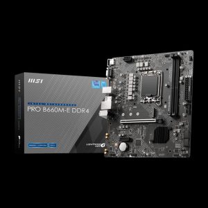 MSI PRO B660M-E DDR4 LGA 1700 Intel B660 SATA 6Gb s Micro ATX Intel Motherboard