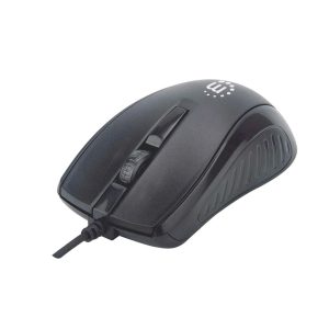 Manhattan Wired Optical Mouse USB - mo717 - Black