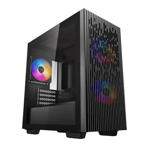 DeepCool MATREXX 40 3FS Micro ATX/Mini ITX Tower Case with Full-Size Tempered Glass Side Panel