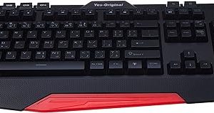 Yes Original GX600 Gaming Keyboard With Rubber Dome Switches - Black