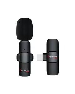 General K10 Wireless Microphone for Smartphones , Wireless type-c Plug Play Microphone, with 20m long-range , 65mah battery
