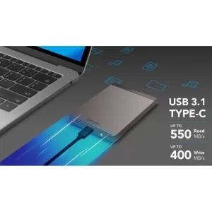 Lexar SL200 Portable SSD 1TB ,EXTERNAL Soled state drive up to 550MB/s read, 400MB/s write, with usb 3.1 type-c port