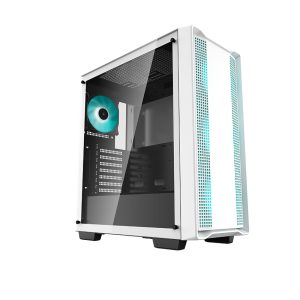 DeepCool CC560 WH Mid-Tower Case in White-4fan rgb