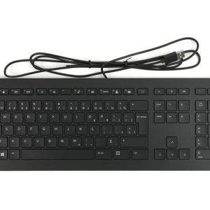 Hp - hsa-s002k usb Premium Metal keyboard (Black)