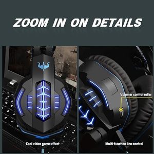 Ovleng - Q13 Surround 7.1 Gaming Headphones with Multi LED Lights & 360 Degree  Microphone Isolation Technology